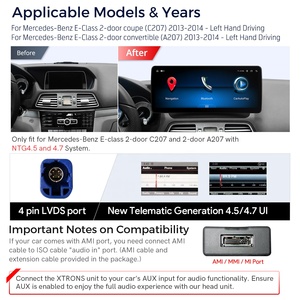 Xtrons 12.3 inch Android 13 Octa Core Car <span class=keywords><strong>Player</strong></span> cho Mercedes Benz E Class A207 c207 Android Stereo Carplay Navigation GPS - Product Image 3