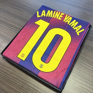 <b>LAMINE</b> YAMAL 10 Retro Football Jersey Classic Vintage 100% Polyester Breathable Lightweight Short Sleeve for Fans Collection - Product Image 1
