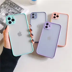 Ốp Cảm Giác Da 2022 Bảo Vệ Camera Ốp Lưng PC Mờ Vỏ Điện Thoại TPU Cho iPhone 11 14 14 Pro Max