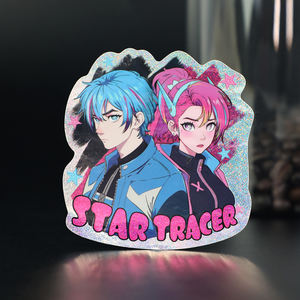 ملصقات متألقة متزنة من VOGRACE ، ملصقا متوهج ناعم ومزين ، ملصقات غبار بيكسي ملمع ناعم مخصص - Product Image 1