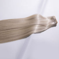 Vente directe usine – Tissage de cheveux humains russes doublement étirés, cuticules intactes, sans nœuds, doux, Remy, pour cheveux courts