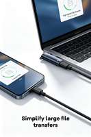 Adaptateur USB C portable PD 100W 2 en 1, charge rapide, transfert de données, lecteur de carte TF, lecteur de carte mémoire Type-C haute vitesse