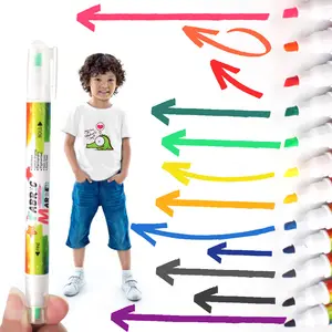 12colors T shirt non Washable permanent Fabric Marker pen Drawing Set DIY T Shirt Fabric Painting Marker