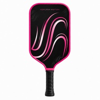 Raquette de pickleball en fibre de carbone T700 rose fluo 16 mm avec service OEM/ODM et marque privée pour les marques sportives et l'entraînement