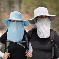 Sombrero de Pesca y Senderismo de Secado Rápido con Protección Solar UV, Ala Ancha y Cubre Cuello
