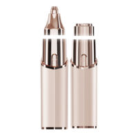 Épilateur portable 2-en-1 USB pour femme, tondeuse à sourcils et rasoir pour zones intimes, style rouge à lèvres, pour tout le corps, OEM/ODM
