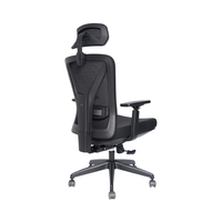 Chaise de bureau Kabel minimaliste contemporaine Ascenseur en tissu Hauteur réglable avec roues Accoudoirs rétractables en maille