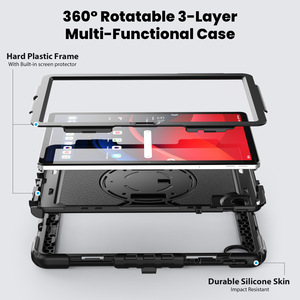 Étui pour tablette de haute qualité manchon de protection plat rotatif à 360 degrés avec dragonne réglable pour Lenovo M8 M9 M10 M11 HD - Product Image 2