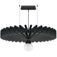 Lampe suspendue acoustique moderne en feutre tissé rouge vif, éclairage décoratif insonorisant pour projets de design