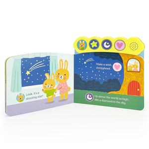Livre sonore personnalisé Twinkle Little Star, 6 boutons à presser pour jouer, musique de l'heure du coucher, comptes-rendus, livre interactif en carton, OEM - Product Image 4