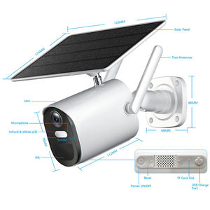 2MP tuya 4 gam máy ảnh Battery Powered không dây 4 gam ngoài trời panel năng lượng mặt trời Camara de seguridad CCTV 4 gam máy ảnh - Product Image 1