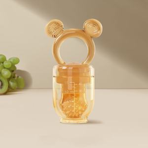 Ciuccio per Frutta Fresca per Bambini Personalizzato <span class=keywords><strong>2</strong></span> in 1, Massaggiagengive Senza BPA in Silicone Alimentare, Ciuccio Alimentatore per Frutta per Neonati - Product Image 5