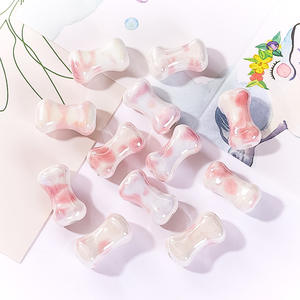 2025 pintado a mano Retro Rosa tulipán mariposa cuentas DIY pulsera collar accesorios acrílico plástico Lucite cuentas hechas a mano - Product Image 6