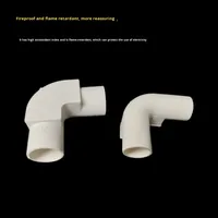 Coude gainé de PVC 1/2 pouce, raccord pour conduit, connecteur à angle droit 90 degrés, accessoire pour conduit électrique, coude d'inspection 16 20 25 mm