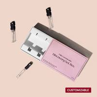 Mini flacon de parfum biodégradable écologique imprimé sur mesure, échantillon de 2 ml, impression quadricolore, découpe, marquage à chaud, boîte en papier