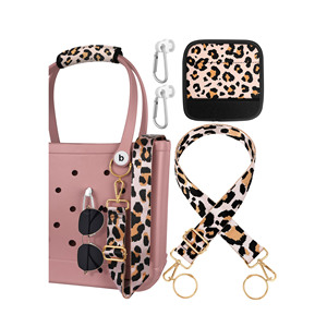 Correas y Adornos para Bolsos Bogg - Correa de Hombro de Neopreno con Estampado de Leopardo para Maletas - Product Image 1