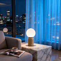 Lampe de table LED moderne rechargeable, 3 couleurs, à intensité variable, lampe de bureau, éclairage intelligent pour la maison, lampe de table sans fil pour le salon, décoration de la maison