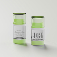 Bouteilles à pompe sans air de luxe AS PP 100ml 120ml 150ml pot à vide en plastique sérum crème pour le visage soins de la peau emballage cosmétique Logo personnalisé
