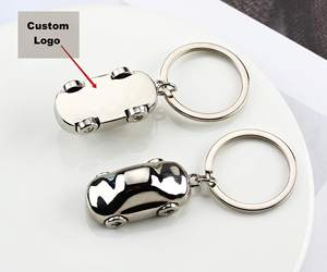 Portachiavi in Metallo a Forma <span class=keywords><strong>di</strong></span> Auto Personalizzabile con Incisione Laser, Souvenir Promozionale Unico ed Elegante per Regalo - Product Image 2