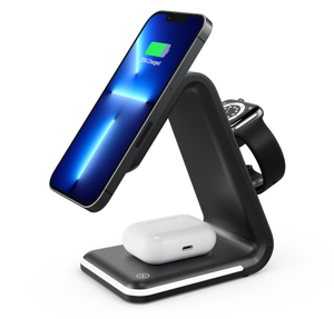 <span class=keywords><strong>Chargeur</strong></span> sans fil magnétique 3-en-1 <span class=keywords><strong>prix</strong></span> usine adapté pour <span class=keywords><strong>Iphone</strong></span> Airpods Iwatch veilleuse multifonctionnelle 15W <span class=keywords><strong>chargeur</strong></span> rapide - Product Image 1