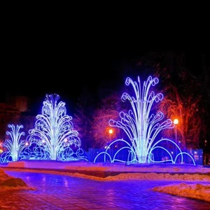 Grande Fontaine Lumineuse 3D à LED, Motif IP65, Couleurs Personnalisables pour Affichages Commerciaux Extérieurs de Noël et de Fêtes - Product Image 5
