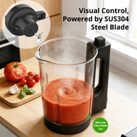 BPA-vrije plastic elektrische soepmaker blender 1,5L automatische verwarming multifunctioneel Duits 900W huishoudelijk puur koperen motor 304