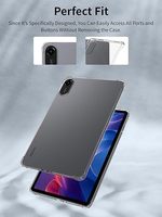 Sıcak siyah temizle şeffaf yumuşak TPU Tablet kılıfı Xiaomi Redmi için ped 2 11 inç 2025 darbeye vaka koruma Tablet kapak