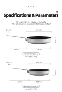 Không dính chậu Cookware Set nấu ăn chất lượng cao Nhà Máy Giá sử dụng chung nhỏ Pancake Chảo Pan Fry Pan - Product Image 5