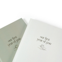En gros Personnalisé Impression Planificateur Bébé Journal Jalon Livre Grossesse Journal Nouveau-Né Bébé Livres Première Année Livre de Mémoire