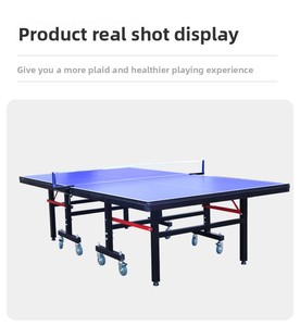 Table de <span class=keywords><strong>ping</strong></span>-<span class=keywords><strong>pong</strong></span> pliable en acier standard portable pour l'intérieur avec roulettes pour usage domestique et compétition - Product Image 5