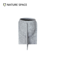 Pot de fleurs en fibre de verre - Écologique - Extérieur et intérieur - Moderne - Grand pot de jardin pour la maison