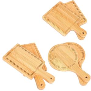 Planche à Découper et de Service en Bois de Bambou Naturel, Écologique, Mini, Rectangulaire et Ronde, Personnalisée en Usine pour Charcuterie et <span class=keywords><strong>Fromage</strong></span> - Product Image 1