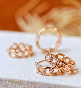 Pendientes Xinfly de Oro de 18K con Diamantes Reales, Diseño Atemporal, para Eventos Formales y Uso Diario, Elegantes para Mujer, Gran Venta - Product Image 5