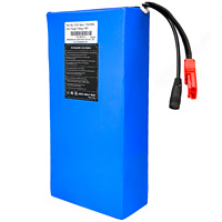 Batterie de vélo électrique personnalisée, étanche, 18650 21700 36V 48V 52V 60V 72V 30ah 40ah 50ah, batteries lithium-ion pour vélos électriques 1000W 1500W