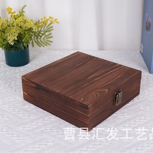 Caoxian Wooden <b>Box</b> Rectangle 7cm High <b>Lockable</b> Gift Craft Storage <b>Box</b> - Product Image 4