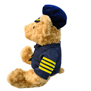 Плюшевая игрушка-медведь в форме капитана, пилота, стюардессы авиакомпании, на заказ (OEM/ODM), креативный дизайн, оптовая продажа, подарок на день рождения - Product Image 2