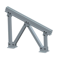 Rail en aluminium Toit plat Panneaux de montage solaire Structure de support