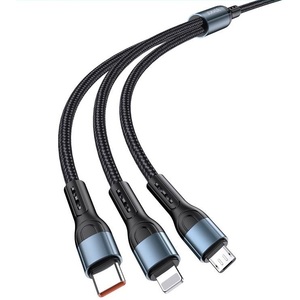 Cable de Carga 3 en 1 Jokade, Micro USB Tipo C, 1.2m, Carga Rápida, Múltiples Dispositivos - Product Image 2