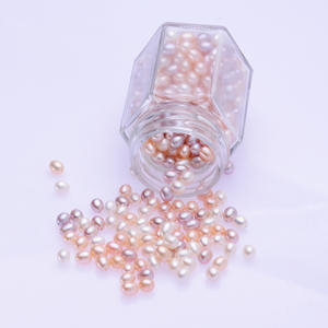 Perla Akoya Japonesa Natural de Agua de Mar de 6.5-7mm, Blanca, con Fuerte Brillo Espejo, Impecable, Perla Desnuda, Colgante de Oreja Barroco - Product Image 3