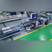 Máquina de Engarzado Automática de Alta Precisión Tianchen de 4 Cabezas para Ventanas y Puertas de Aluminio con Escaneo de Código