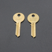 Clé vierge de porte en laiton de haute qualité, entièrement en métal, pour usage domestique