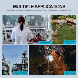 Espectrofotómetro portátil GOYOJO 721, espectrofotómetro visible de Laboratorio Digital LDC 350-1020nm Equipo analítico de laboratorio de lámpara - Product Image 6