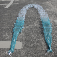 (21cm * 32cm * 27 cadres, blanc) En Gros Pliable Anti-rouille PVC En Plastique Tuyau Enveloppé Fer Cadre Écrevisses Catcher Aquaculture Catcher