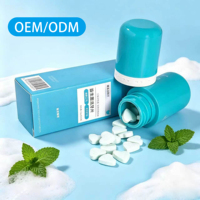 Granulés de bain de bouche personnalisés à base de bicarbonate de soude, comprimés de dentifrice probiotique saveur menthe, éliminent les odeurs pour l'extérieur