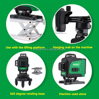 Niveau laser infrarouge vert haute intensité 16 lignes, instrument industriel et bricolage, autocollants muraux et de sol – Meilleures ventes