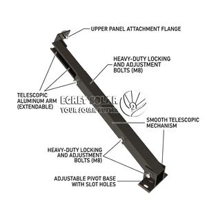 <span class=keywords><strong>Solar</strong></span>-Balkonhalterung Verstellbare Flachdach-Wandhalterung für Solarmodule - Product Image 2