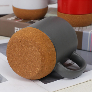 <span class=keywords><strong>Taza</strong></span> de Café de Cerámica de 12 oz con Tapa Antiderrames y Base de Corcho para que Mamá y Papá Disfruten de Latte, Té y Café al Aire Libre - Product Image 3
