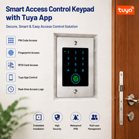 Système de contrôle d'accès par empreinte digitale WiFi Tuya, clavier RFID encastré, contrôleur d'accès de porte, système de serrure de porte électronique intelligent