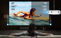 W80 — projecteur Y2 intelligent avec grand écran, Wifi, Led, pour Home cinéma, 3000 Lumens