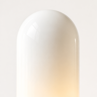 Abat-jour en verre opale cylindrique minimaliste, diffuseur de lumière douce pour lampe suspendue simple de cuisine ou îlot